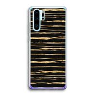 Gouden strepen: Huawei P30 Pro Transparant Hoesje