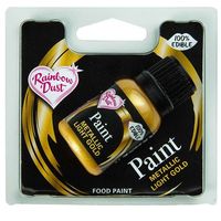RD Eetbare Metallic Verf Light Gold 25 ml - thumbnail