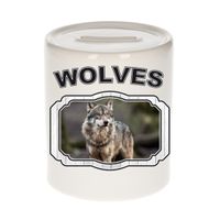 Dieren liefhebber wolf spaarpot - wolven cadeau   -