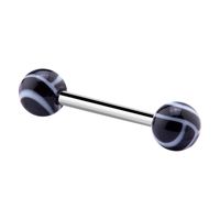 Staafje Chirurgisch staal 316L / Acryl Barbells