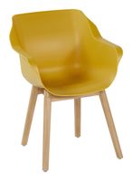 Hartman Tuinstoel 'Sophie Teak' met armleuning, kleur Geel
