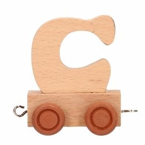 Houten letter trein C   -