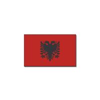 Vlag Albanie - 90 x 150 cm - feestartikelen - Landen thema - supporter - decoratie - met ringen Vlag Albanie - 90 x 150 cm - feestartikelen - Landen thema - supporter - decoratie - met ringen