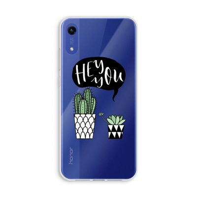 Hey you cactus: Honor Play 8A Transparant Hoesje
