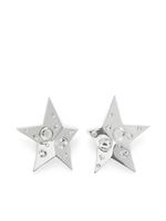 AREA boucles d'oreilles serties de cristal - Argent