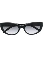 Saint Laurent Eyewear lunettes de soleil à monture papillon - Noir