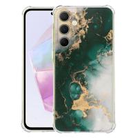 Samsung Galaxy A56 Hoesje - Marmer Groen TPU Antishock Samsung Galaxy A56 Hoesje - Marmer Groen TPU Antishock