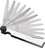 Promat /tecwerk voelermaat | bladsterkte 0,05-2,0 mm | staal | lengte 100 mm aantal bladen 21 st. - 4000851423