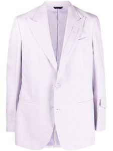 FENDI blazer boutonné à revers pointus - Violet