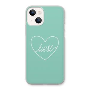 Best heart pastel: iPhone 13 Transparant Hoesje