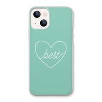 Best heart pastel: iPhone 13 Transparant Hoesje