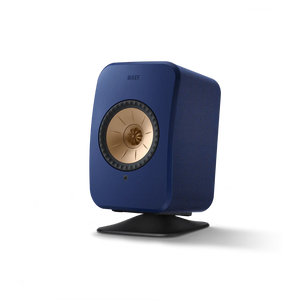 KEF Combi Deal LSX II Wireless Stereo Speakers + P1 Desk pad tafelstandaard - Blauw/Zwart