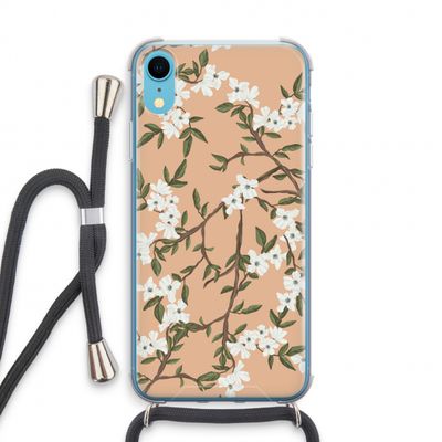 Blossoming spring: iPhone XR Transparant Hoesje met koord