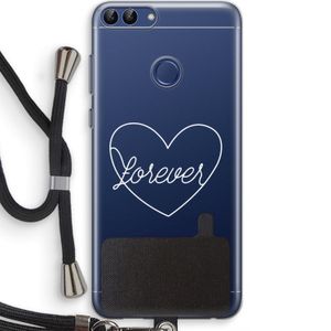 Forever heart pastel: Huawei P Smart (2018) Transparant Hoesje met koord