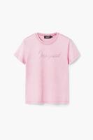 Slim fit T-shirt met stras - RED - XL