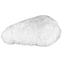 Witte schapenvacht fietszadelhoes