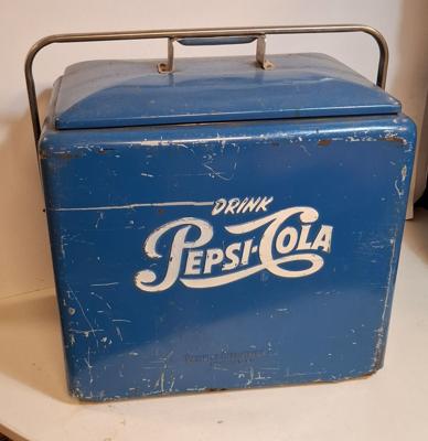 Pepsi Cola Vintage Metalen Koelbox - Origineel