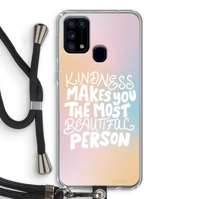 The prettiest: Samsung Galaxy M31 Transparant Hoesje met koord