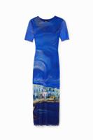 Lange tulen jurk M. Christian Lacroix - BLUE - XL