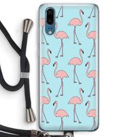 Anything Flamingoes: Huawei P20 Transparant Hoesje met koord