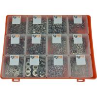 Bofix sorti 12dlg. ringen + moeren rvs
