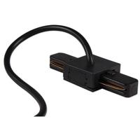 Zwarte 1-Fase Spanningsrail Middenvoeding Connector - Universeel