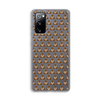 Poop emoji: Samsung Galaxy S20 FE / S20 FE 5G Transparant Hoesje
