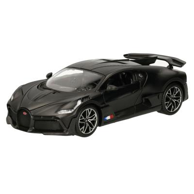 Modelauto/speelgoedauto Bugatti Divo Special Edition - zwart - 19 cm - schaal 1:24 Modelauto/speelgoedauto Bugatti Divo Special Edition - zwart - 19 cm - schaal 1:24