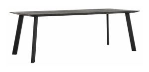 DTP Home Eettafel 'Shape' Teakhout, 225 x 100cm, kleur Zwart