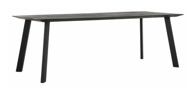 DTP Home Eettafel 'Shape' Teakhout, 225 x 100cm, kleur Zwart