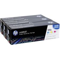 HP 125A originele cyaan/magenta/gele LaserJet tonercartridge, 3-pack - thumbnail