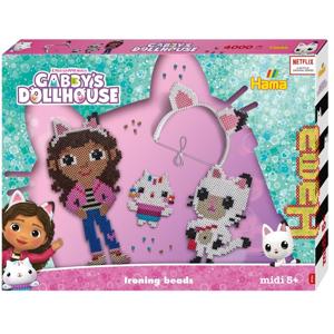 Hama strijkkralenset gift box - gabby&apos;s poppenhuis, 4000st.