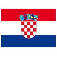 Vlag van Kroatie stickers - 10x - 7 x 10 cm - Landen - Kroatische vlaggetjes