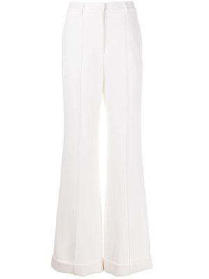 Adam Lippes pantalon ample à ourlets retroussés - Blanc
