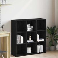 Boekenkast Zwart Eiken 98x29x97,5 cm Engineered Wood