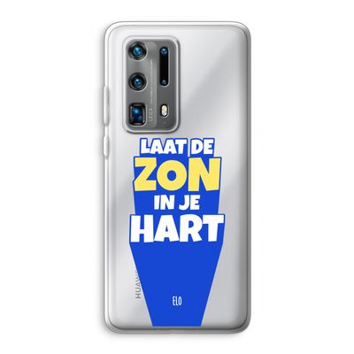 Laat de zon in je hart: Huawei P40 Pro Plus Transparant Hoesje
