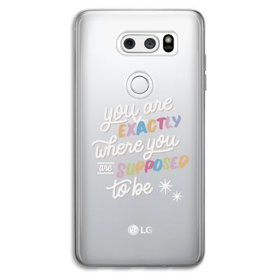 Right Place: LG V30 Transparant Hoesje