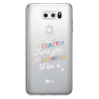 Right Place: LG V30 Transparant Hoesje