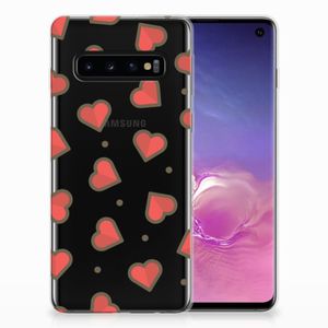 Samsung Galaxy S10 TPU bumper Hearts