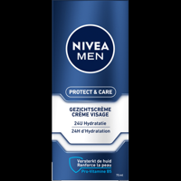 NIVEA MEN Protect & Care Hydraterende Gezichtscreme 75ml Met aloe vera en vitamine B5 Voor de normale en droge huid bij Jumbo