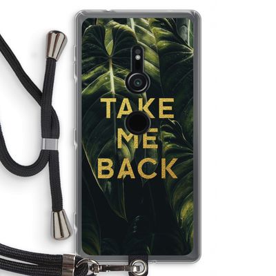 Take me back: Sony Xperia XZ2 Transparant Hoesje met koord