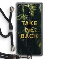 Take me back: Sony Xperia XZ2 Transparant Hoesje met koord
