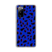 Blue Leopard: Samsung Galaxy S20 FE / S20 FE 5G Transparant Hoesje