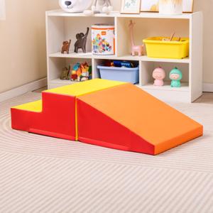 Trap en Glijbaan voor Baby's en Peuters Zachte Speelset voor Kinderen Zachte Schuimblokken voor Actief Binnenshuis Spelen 2 Stuks