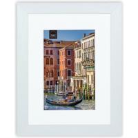 Haes Deco Houten Fotolijst met Passe-partout Venezia wit voor 1 foto formaat 7x10 of 10x15 -SP13015