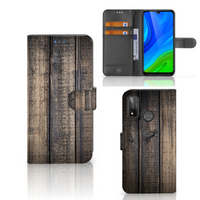 Huawei P Smart 2020 Book Style Case Steigerhout - thumbnail