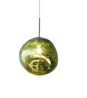 NJOY hanglamp glas 36cm groen - thumbnail