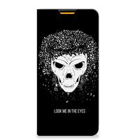 Mobiel BookCase Samsung Galaxy M52 Skull Hair