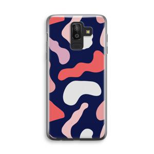 Memphis Shapes Pink: Samsung Galaxy J8 (2018) Transparant Hoesje