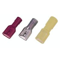 IC Voll.geïs. vlaksteekhuls 0,5-1mm2 4,8x0,8 rood Messing